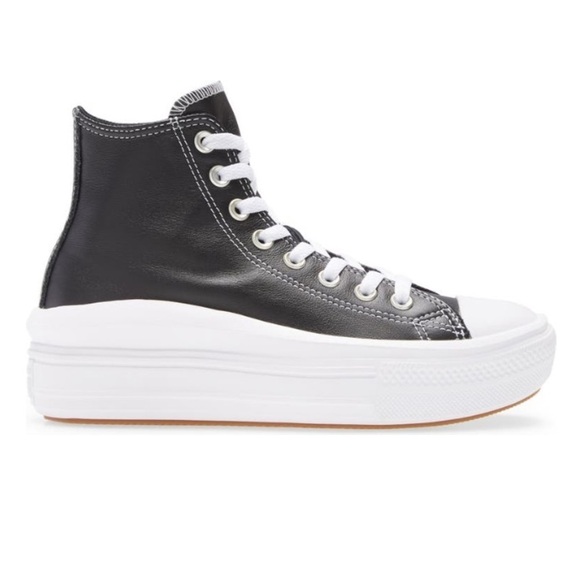 {Converse} move platform leather high top sneaker - Picture 3 of 6